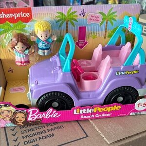 Fisher-Price Barbie Little People Beach Cruiser - Purple and Pink
